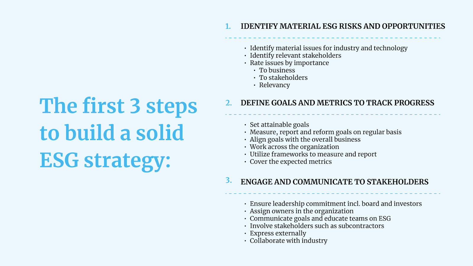 ESG for seed-stage startups - the first 3 steps to build a solid ESG ...